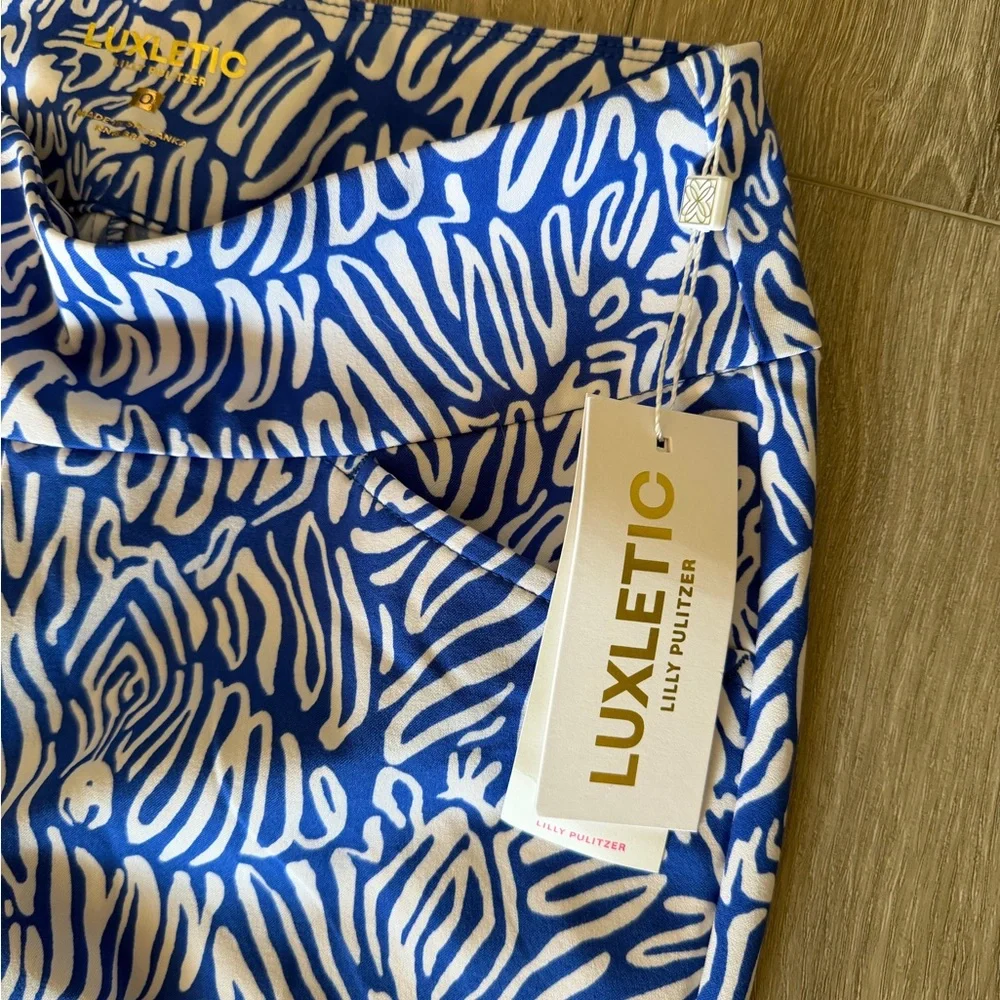 Lilly Pulitzer Blue and White Patterned Leggings brand new size 0 - Picture 5 of 6